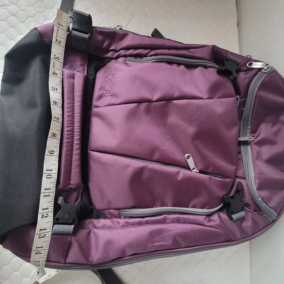 Ebags Mother Lode Travel Backpack Purple Convertible Luggage Expandable 117769 - Picture 3 of 14